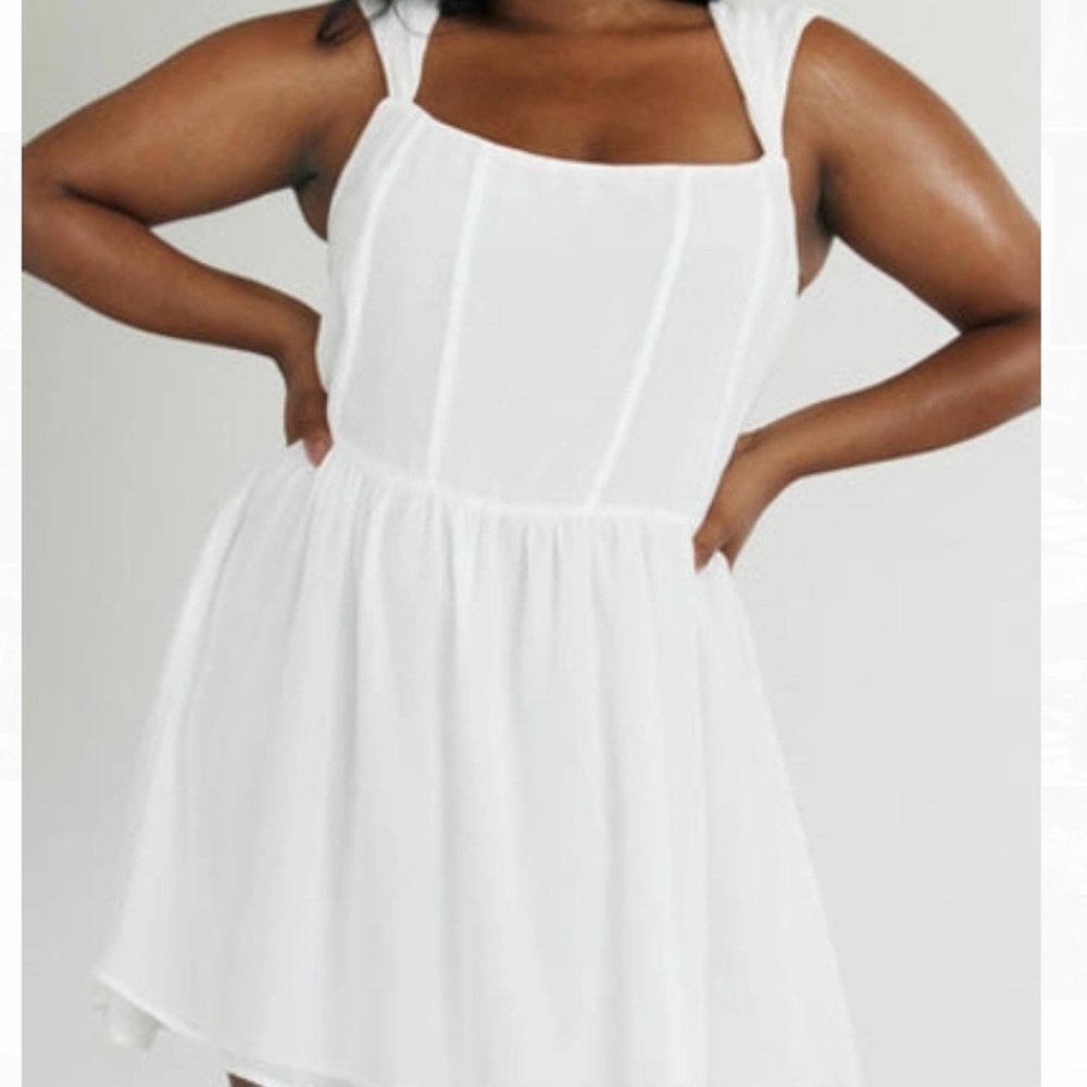 NWT Princess Polly Kameliah Mini Dress White‎